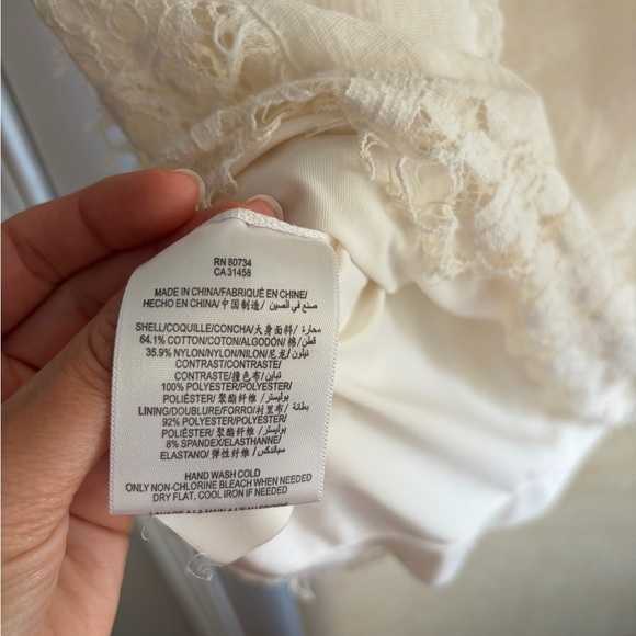 BCBGMaxAzria White Lace Mini Dress - Picture 8 of 9